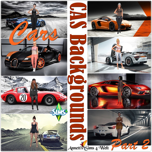Sims 4 CAS Backgrounds Cars Part 2 at Annett’s Sims 4 Welt