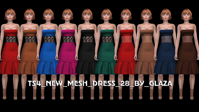Sims 4 Dress 28 at All by Glaza