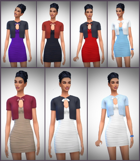 Sims 4 Bolero Party Dress at Birksches Sims Blog