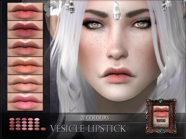 Sims 4 Vesicle Lipstick by RemusSirion at TSR