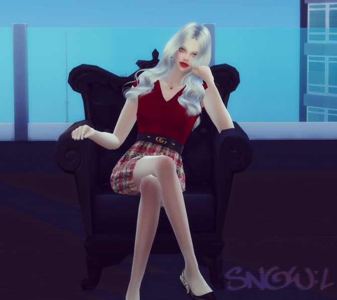 Sims 4 FO short dress at SNOW:L