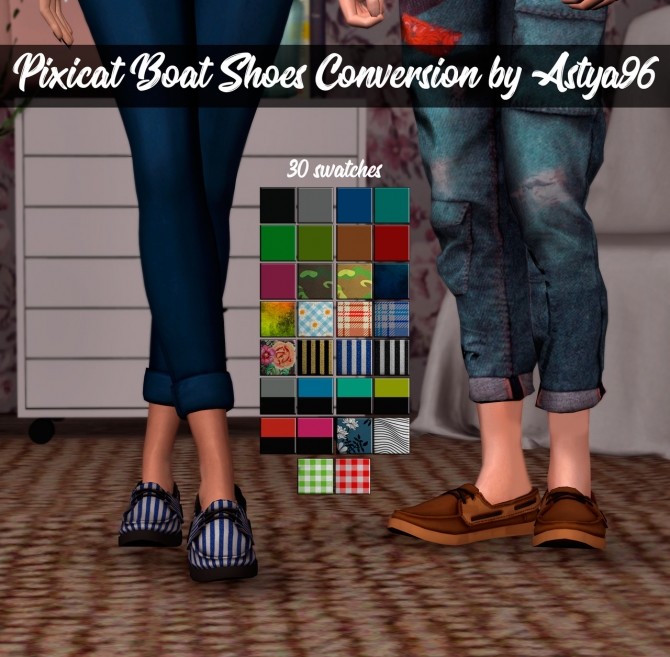 Sims 4 Pixicat Boat Shoes Conversion at Astya96