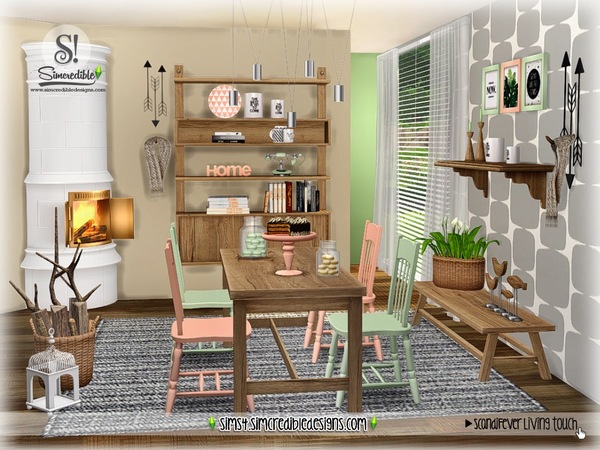 Sims 4 ScandiFever Living touch by SIMcredible at TSR