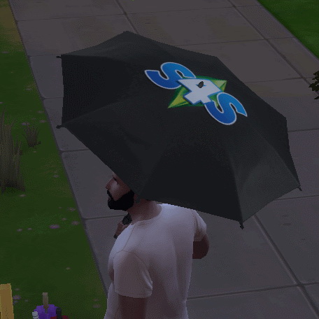 Sims 4 Umbrella mod by Andrew at Sims 4 Studio