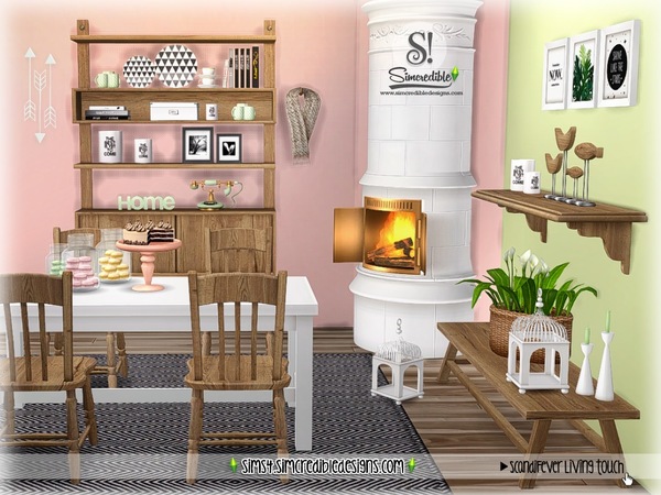 Sims 4 ScandiFever Living touch by SIMcredible at TSR