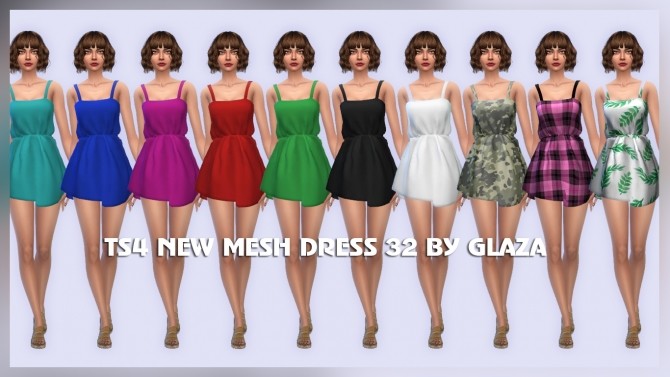 Sims 4 Dress 32 at All by Glaza