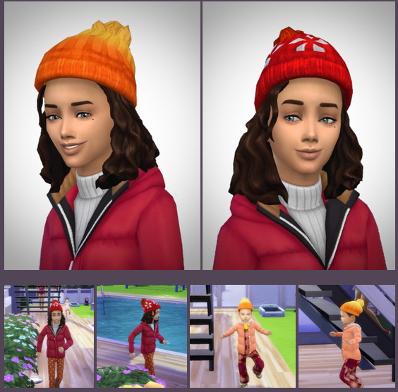 Sims 4 Winter Wonder Cap for Kids and Toddler at Birksches Sims Blog