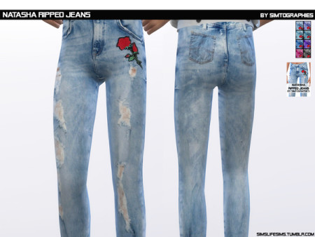 Natasha Ripped Jeans by simtographies at TSR