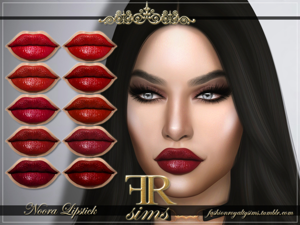 Sims 4 FRS Noora Lipstick by FashionRoyaltySims at TSR