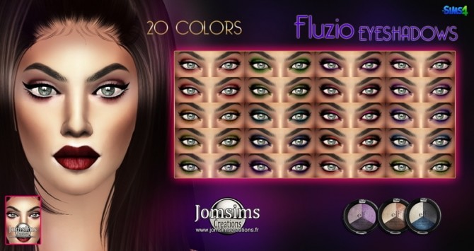 Sims 4 Bonwd & Fluzio eyeshadows at Jomsims Creations