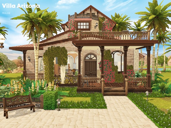 Sims 4 Villa Arizona by Pralinesims at TSR