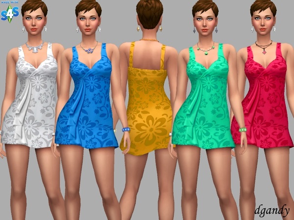 Sims 4 Alisha sundress by dgandy at TSR