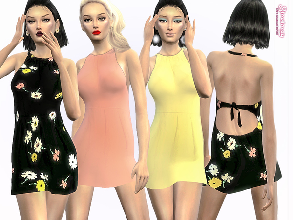 Sims 4 MAIA Effortless Summer Dress by Simsimay at TSR