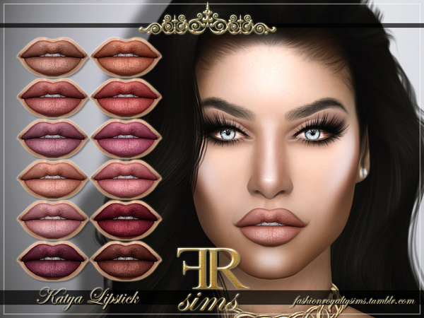 Sims 4 FRS Katya Lipstick by FashionRoyaltySims at TSR