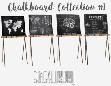 Chalboard Collection #1 at Sims4 Luxury