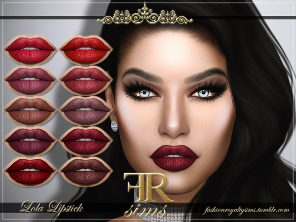 Sims 4 FRS Lola Lipstick by FashionRoyaltySims at TSR