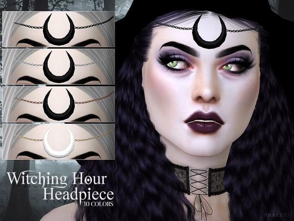 Sims 4 Witching Hour Headpiece by Pralinesims at TSR