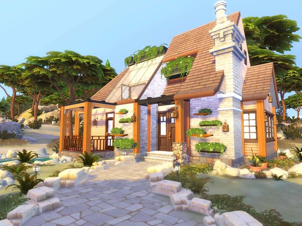 Sims 4 Cozy Forest Cottage by hoanglap at TSR