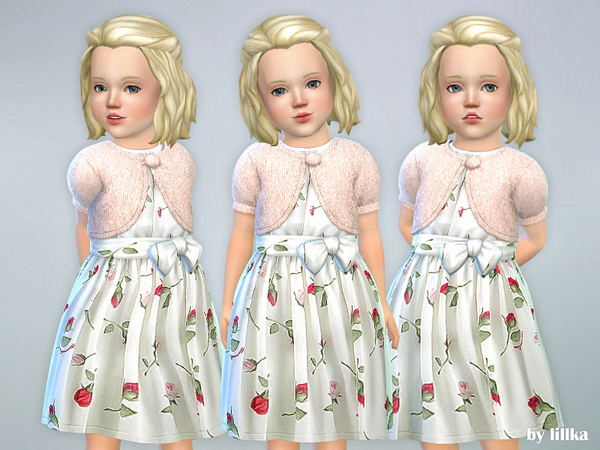 Sims 4 Rosalie Dress by lillka at TSR
