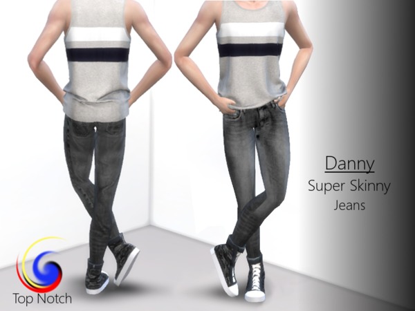 Sims 4 Danny Super Skinny Jeans by TopNotch at TSR
