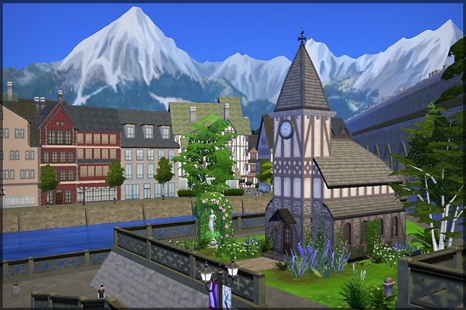 Sims 4 Saint Sims old church by Hallgerd at Mod The Sims