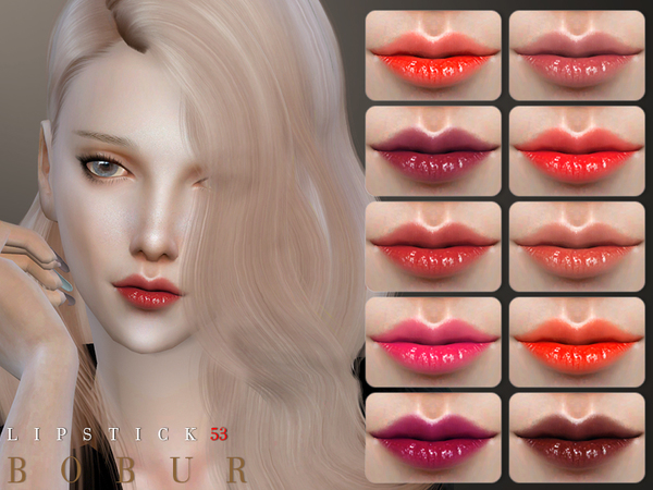 Sims 4 Lipstick 53 by Bobur3 at TSR