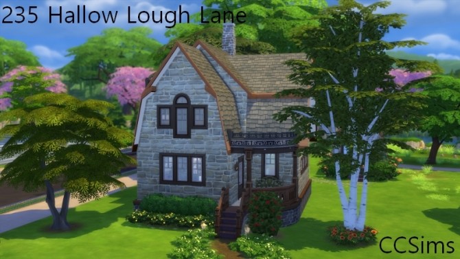 Sims 4 235 Hallow Lough Lane house by Christine at CC4Sims
