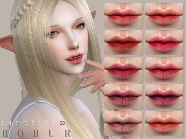 Sims 4 Lipstick 52 by Bobur3 at TSR