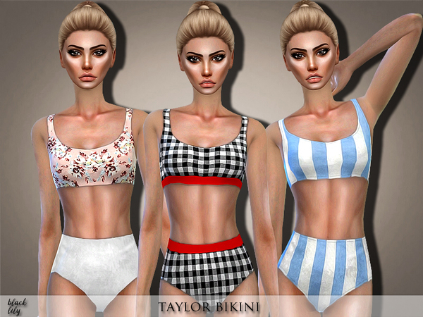 Sims 4 Taylor Bikini by Black Lily at TSR