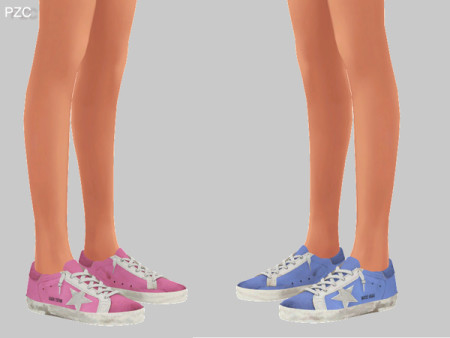 Super Star Sneakers Recolor For Female by Pinkzombiecupcakes at TSR ...