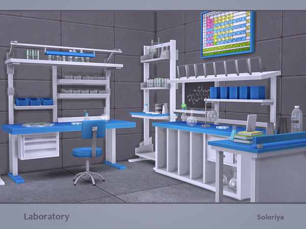 Sims 4 Laboratory set by soloriya at TSR