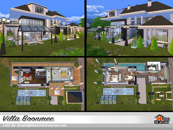 Sims 4 Villa Boonmee by autaki at TSR