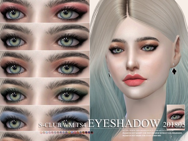 Sims 4 Eyeshadow 201805 by S Club WM at TSR