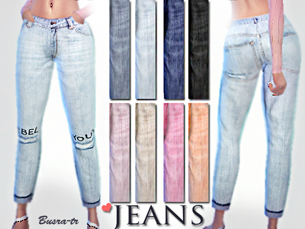 Sims 4 RebelYou JEANS by busra tr at TSR