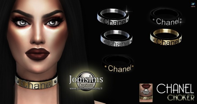 Sims 4 C choker at Jomsims Creations