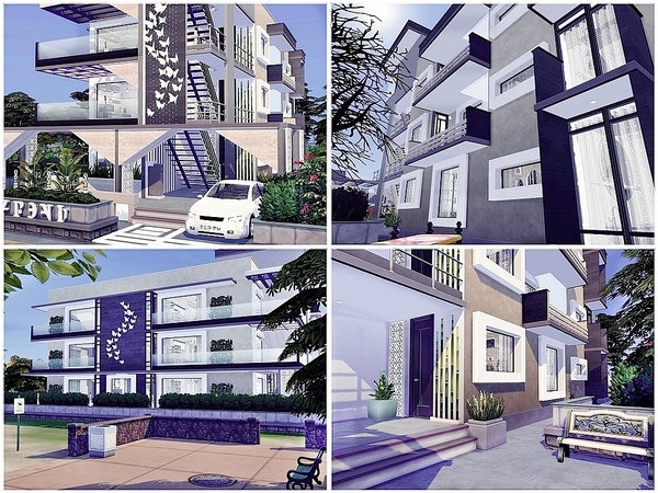 Sims 4 NEW TOWN Luxury Living by Moniamay72 at TSR