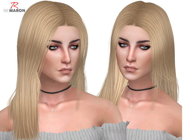 Sims 4 Shyene Hair Retexture by remaron at TSR