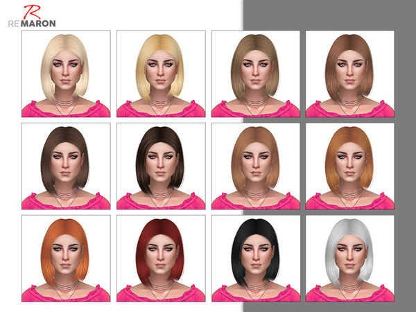 Sims 4 Ashley Hair Retexture by remaron at TSR