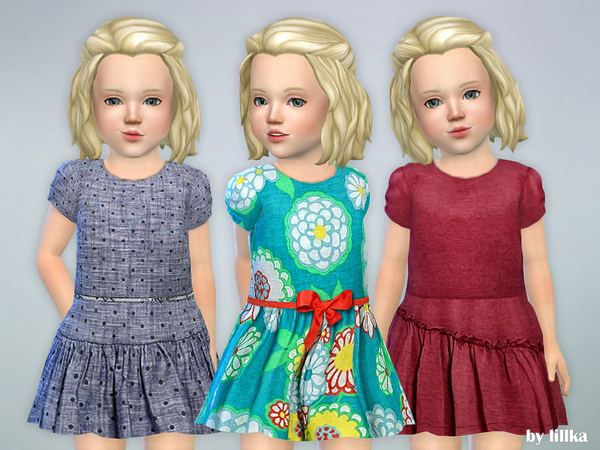 Sims 4 Toddler Dresses Collection P67 by lillka at TSR