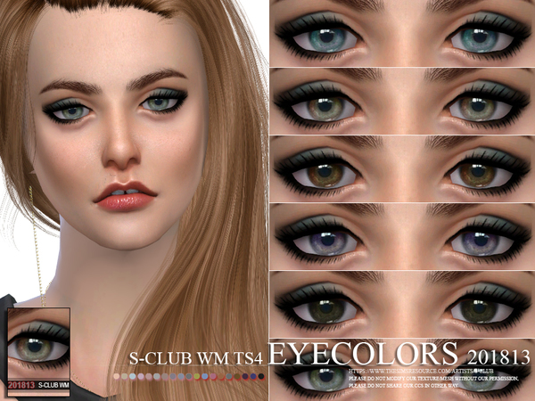 Sims 4 Eyecolors 201813 by S Club WM at TSR
