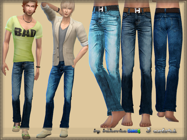Sims 4 Pants Denim by bukovka at TSR