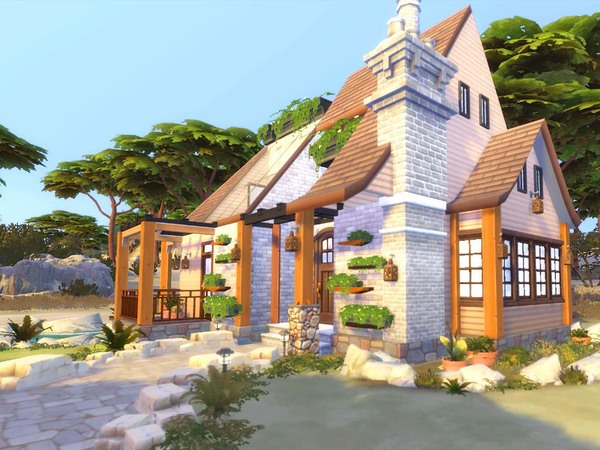 Sims 4 Cozy Forest Cottage by hoanglap at TSR