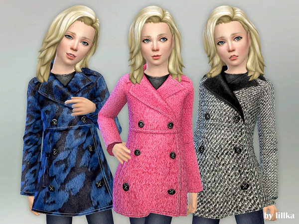 Sims 4 Winter Coat for Girls by lillka at TSR