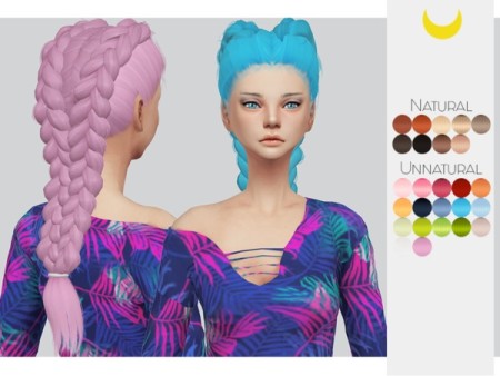 LeahLillith’s Nightrunner Hair Retexture 91 by Kalewa-a at TSR