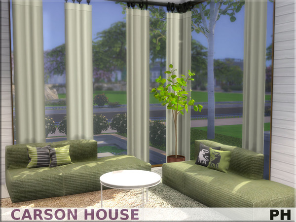 Sims 4 Carson House by Pinkfizzzzz at TSR