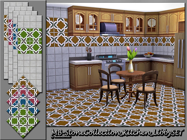 Sims 4 MB Stone Collection Kitchen Libby SET by matomibotaki at TSR