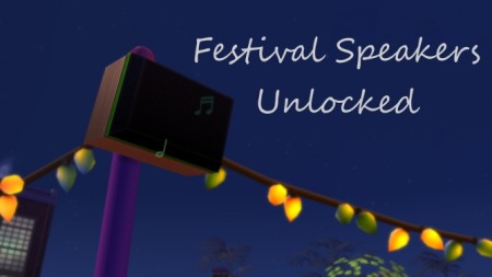 Festival Speakers Unlocked by mars97m at Mod The Sims