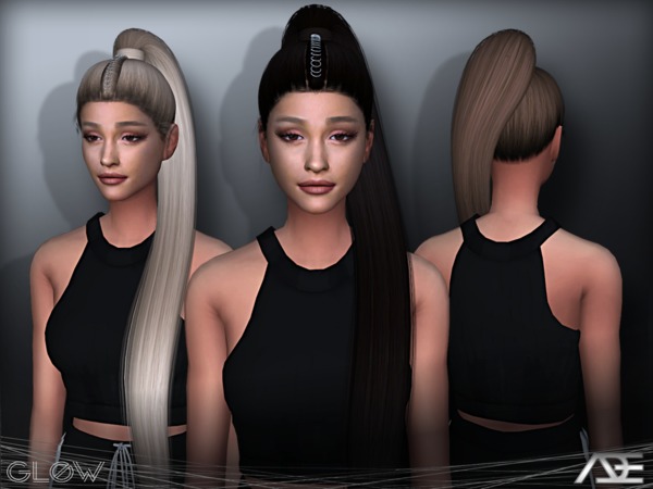 Sims 4 Glow hair by Ade Darma at TSR