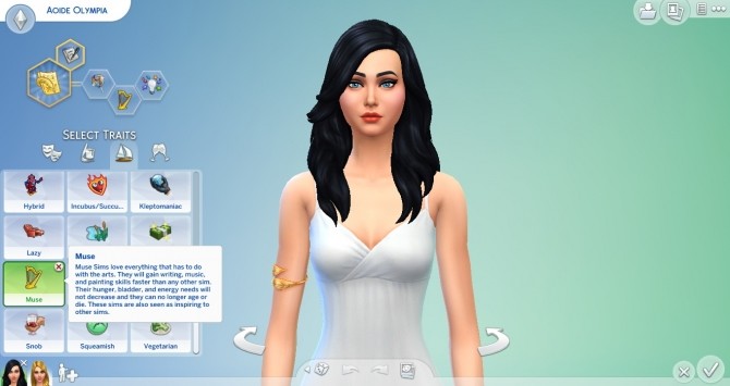 Sims 4 Muse Trait by TheLovelyGameryt at Mod The Sims