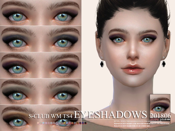 Sims 4 Eyeshadow 201806 by S Club WM at TSR
